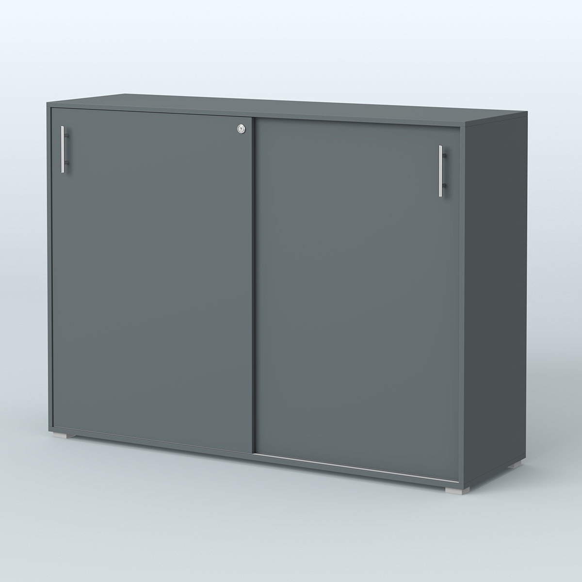 Тумба с раздвижными фасадами Тиана Темно-Серый