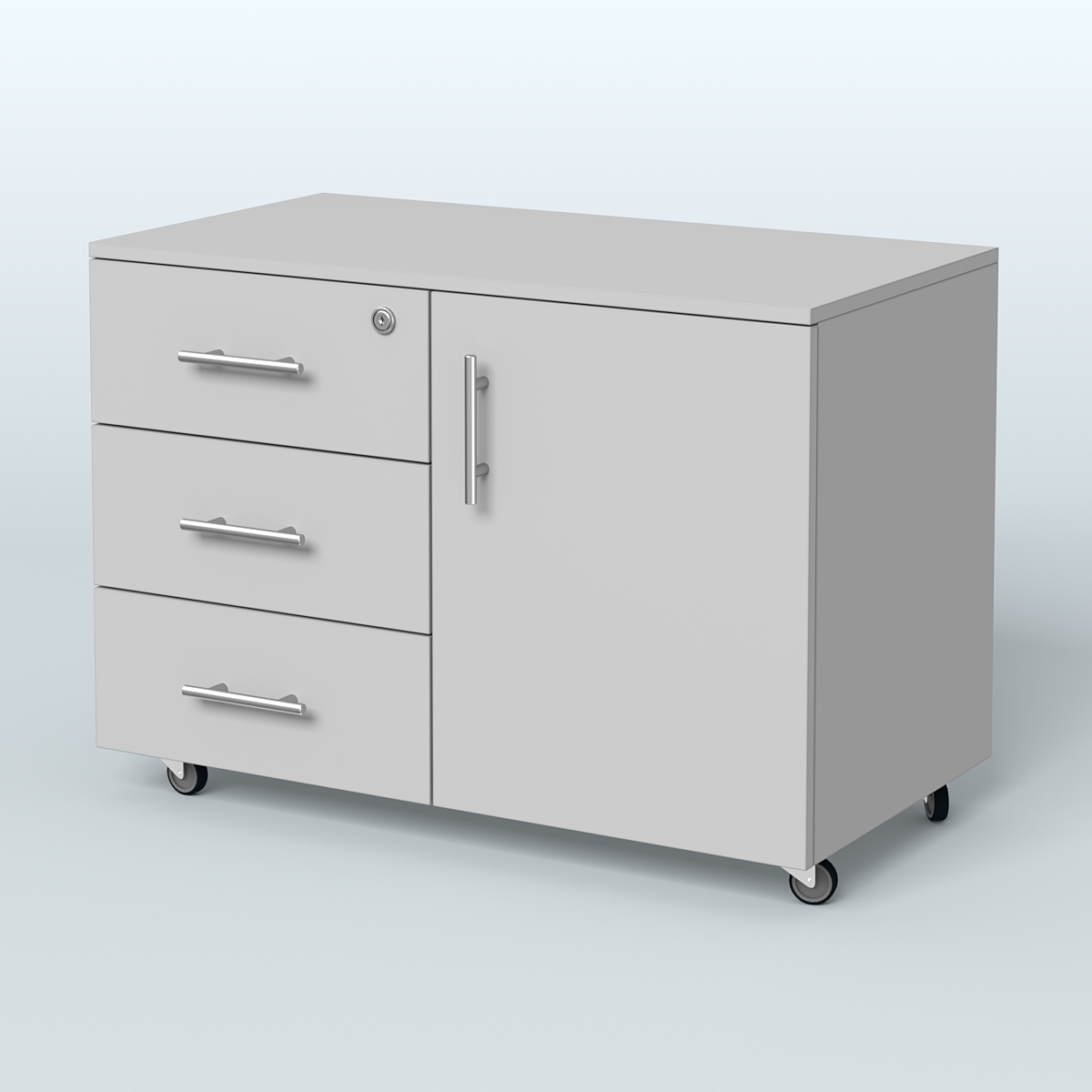 Тумба для оргтехники Види Вуд, цвет мокко Серый