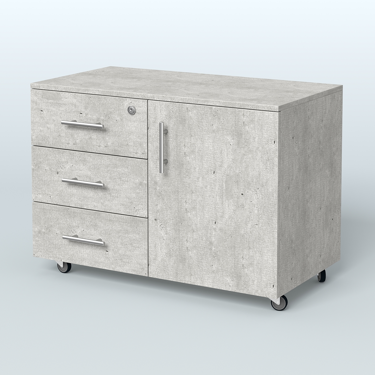 Тумба для оргтехники Види Вуд, цвет мокко Метрополитан Грей