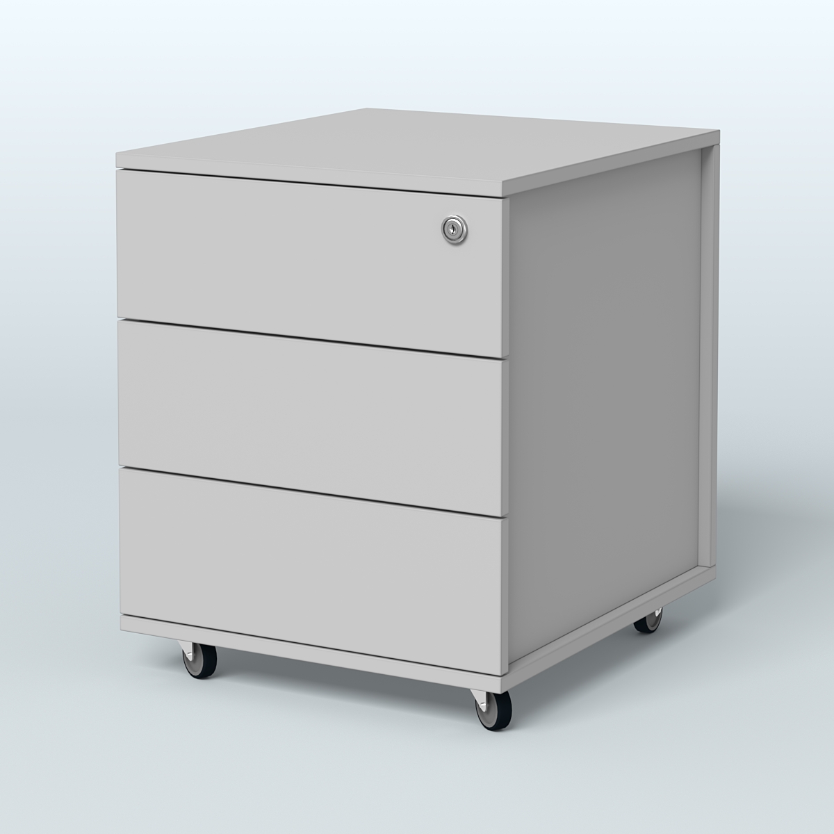 Тумба мобильная Киви, цвет белый Серый