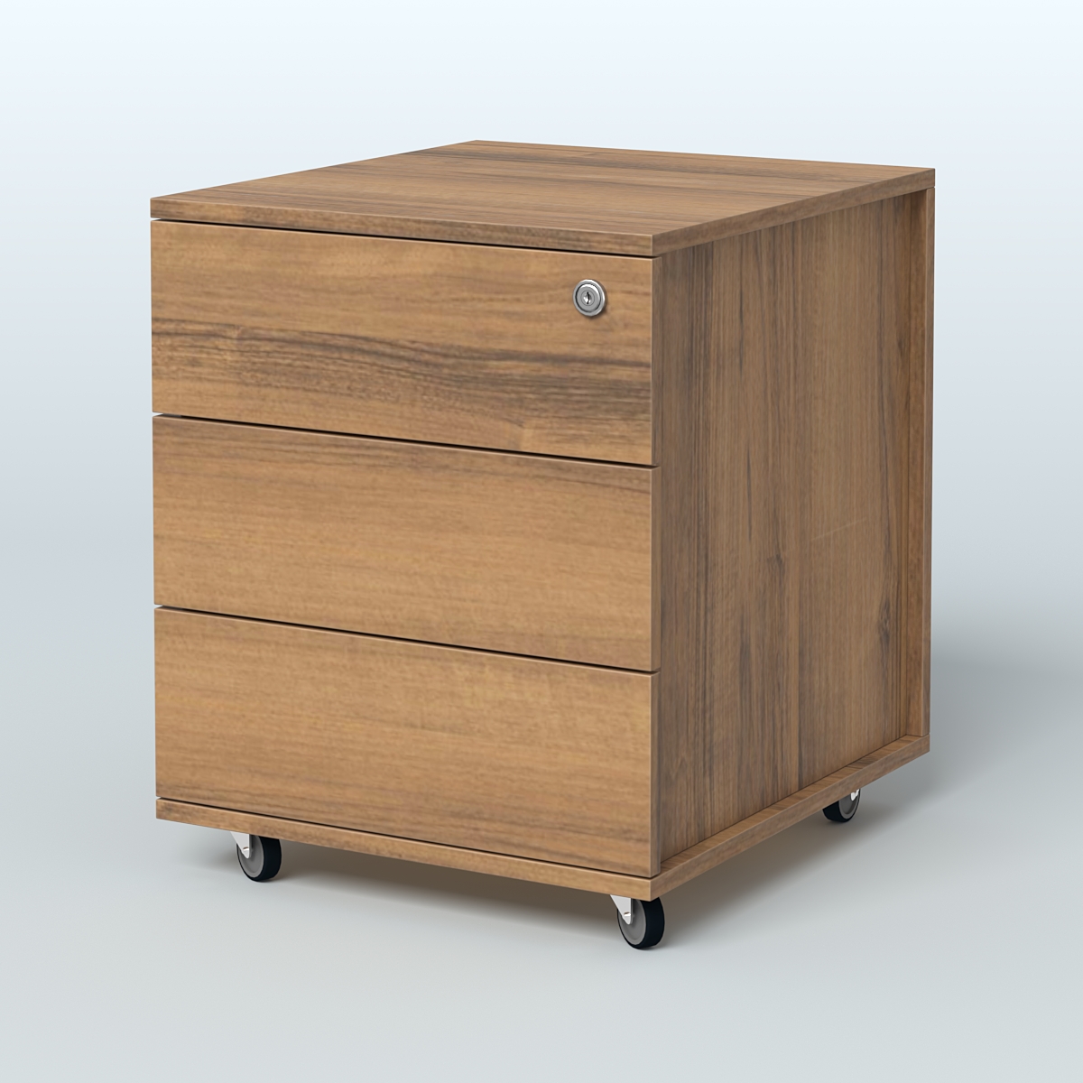 Тумба мобильная Киви, цвет белый Орех