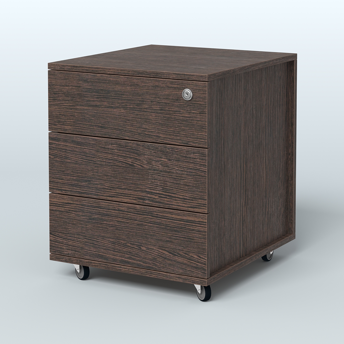 Тумба мобильная Киви, цвет белый Дуб Венге