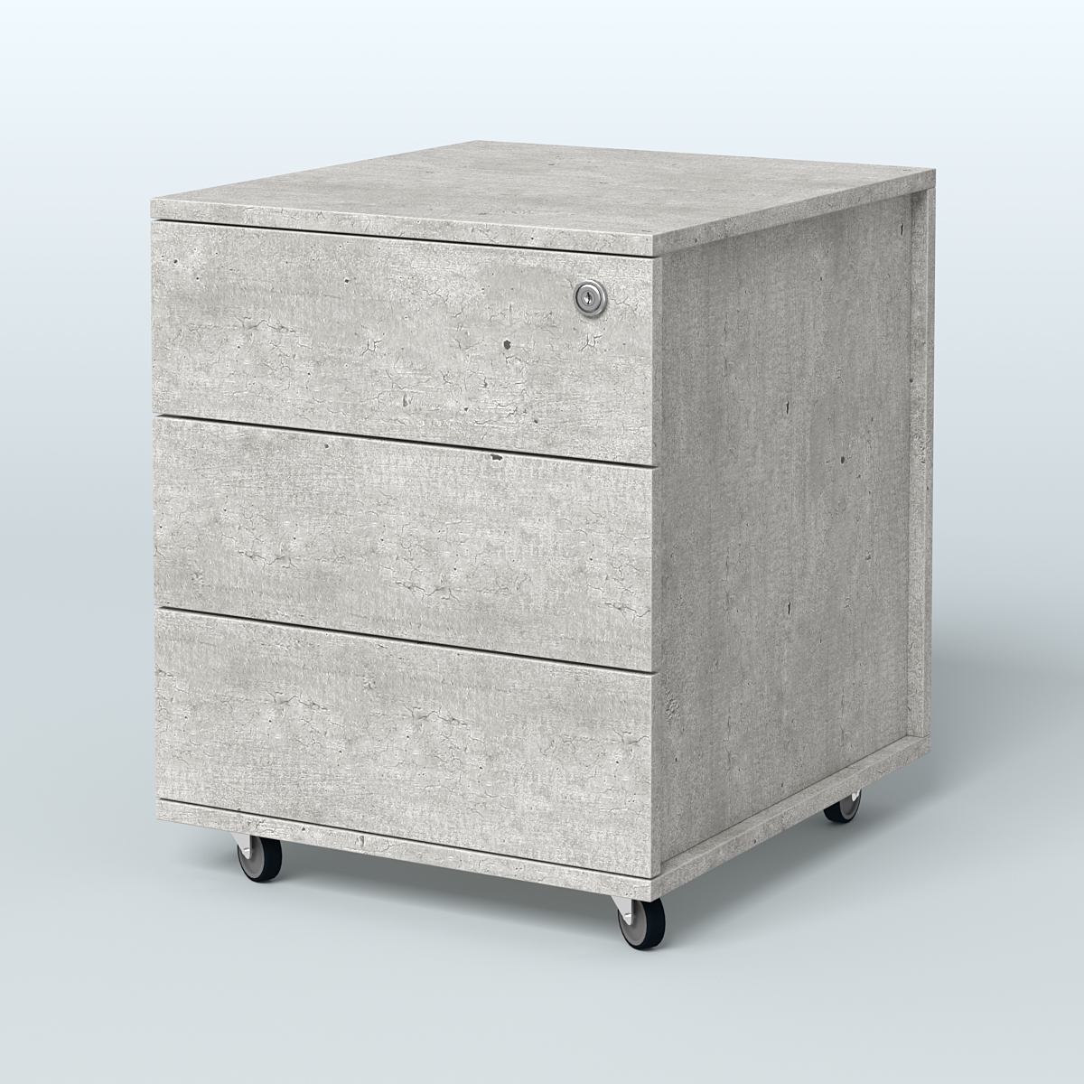 Тумба мобильная Киви, цвет белый Метрополитан Грей