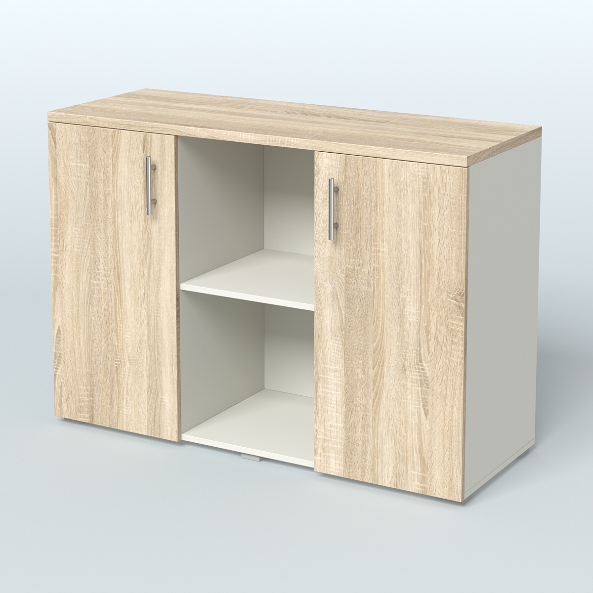 Греденция ТБ-01 Белый + Дуб Сонома