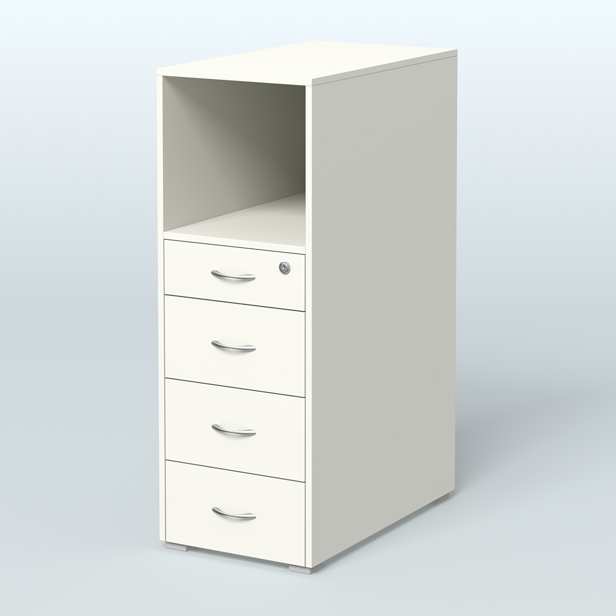 Тумба высокая Стандарт Белый