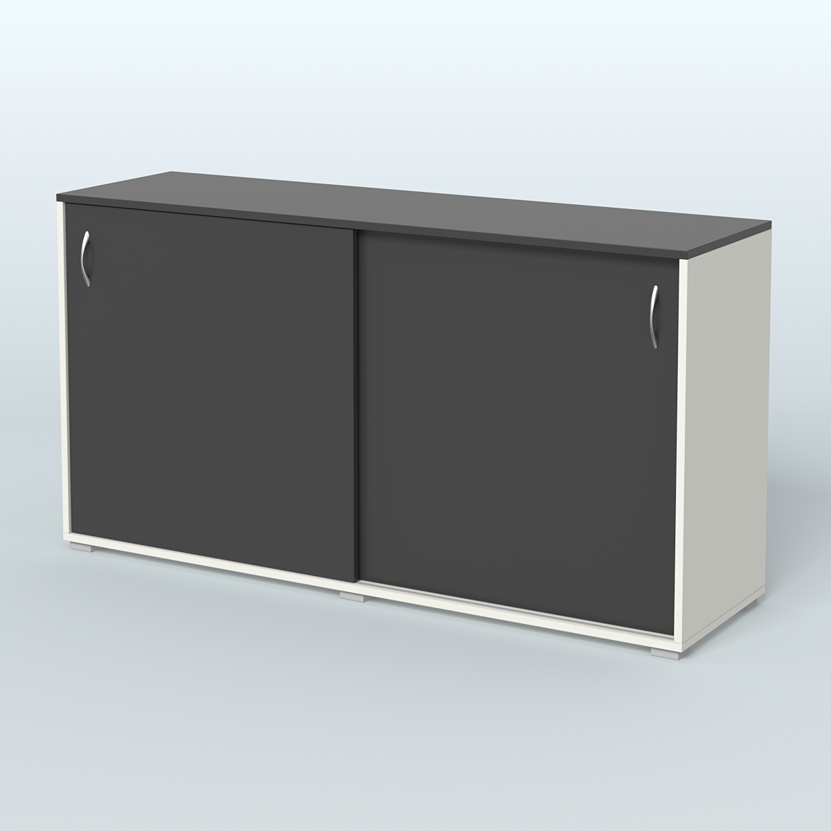 Тумба-купе объединяющая Некста Белый и Черный