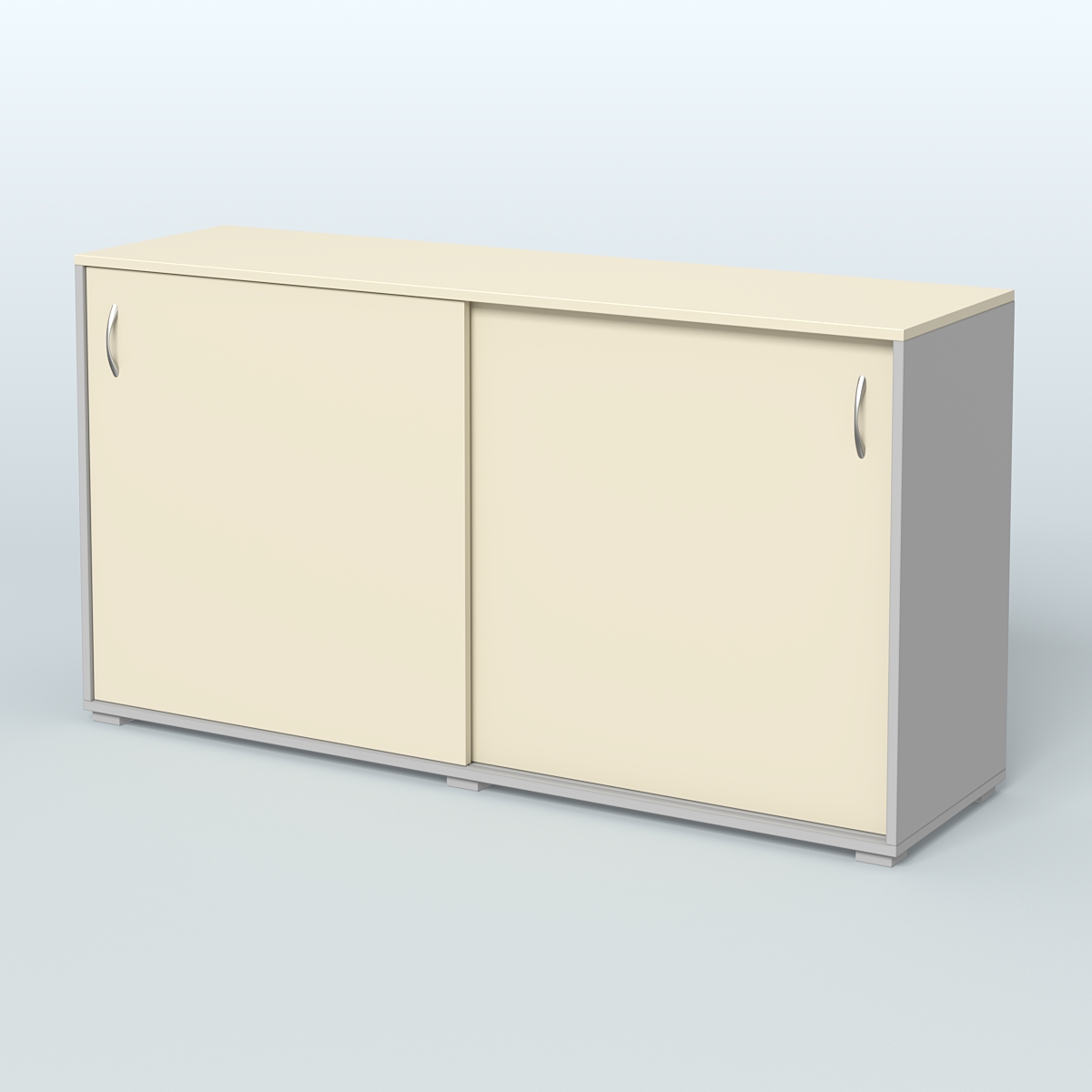 Тумба-купе объединяющая Некста Серый + Крем Вайс