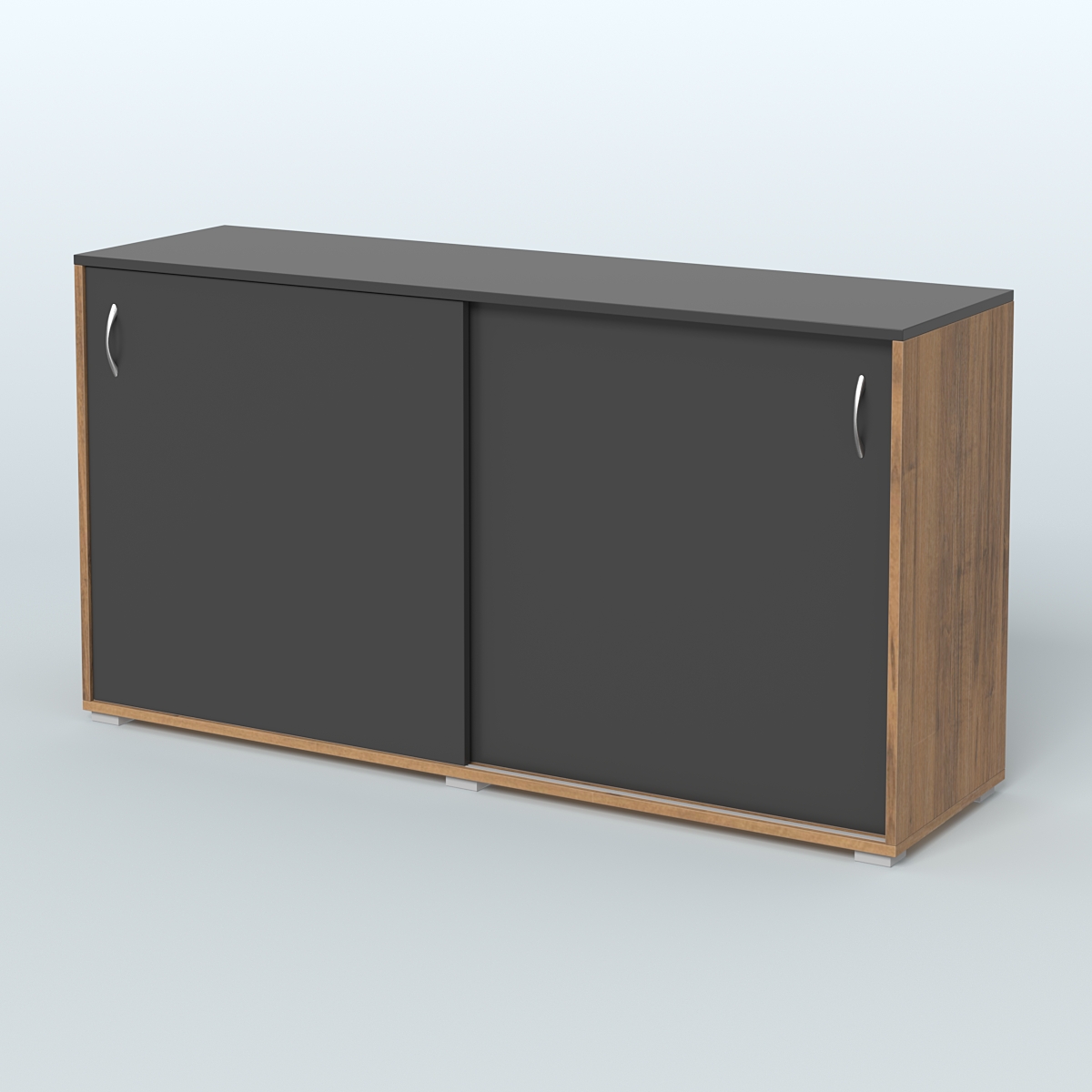 Тумба-купе объединяющая Некста Орех + Черный