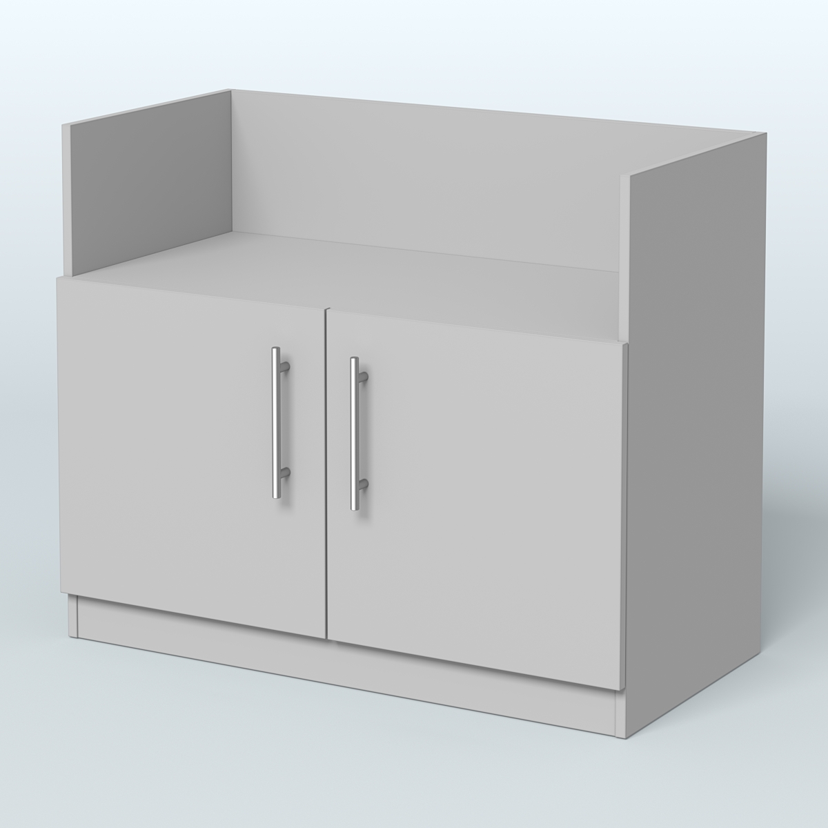 Креденция с нишей  Серый