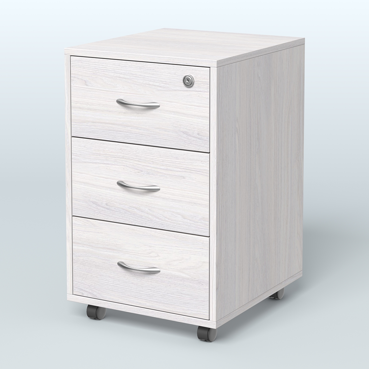 Тумба подкатная Грация Ясень Анкор светлый