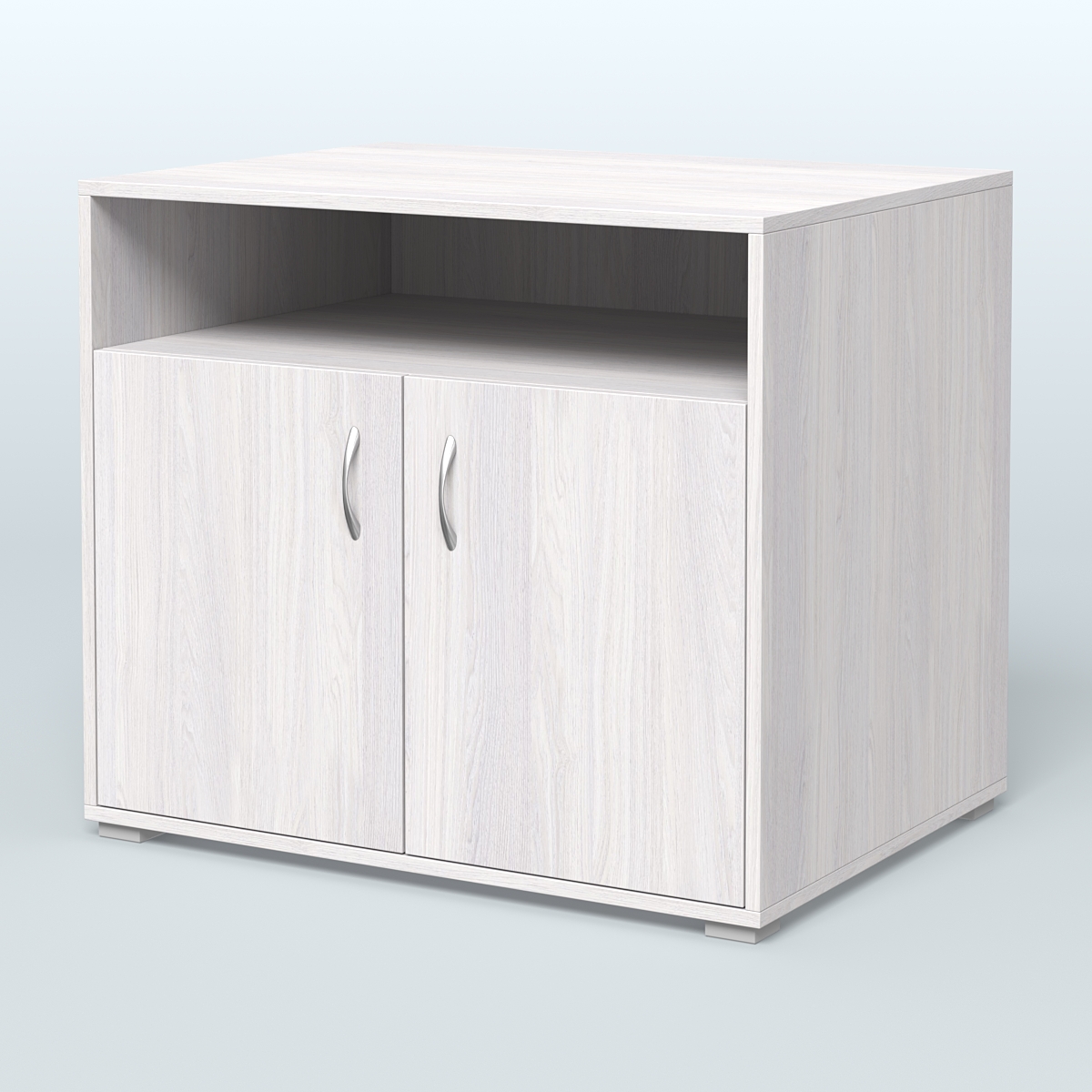 Тумба под оргтехнику Стандарт Ясень Анкор светлый