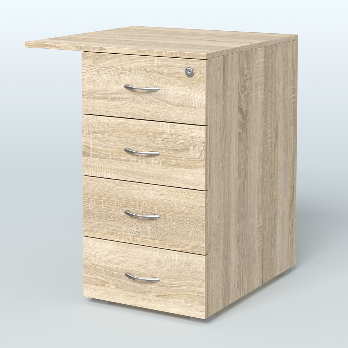 Брифинг-приставка с тумбой Прайм Дуб Сонома