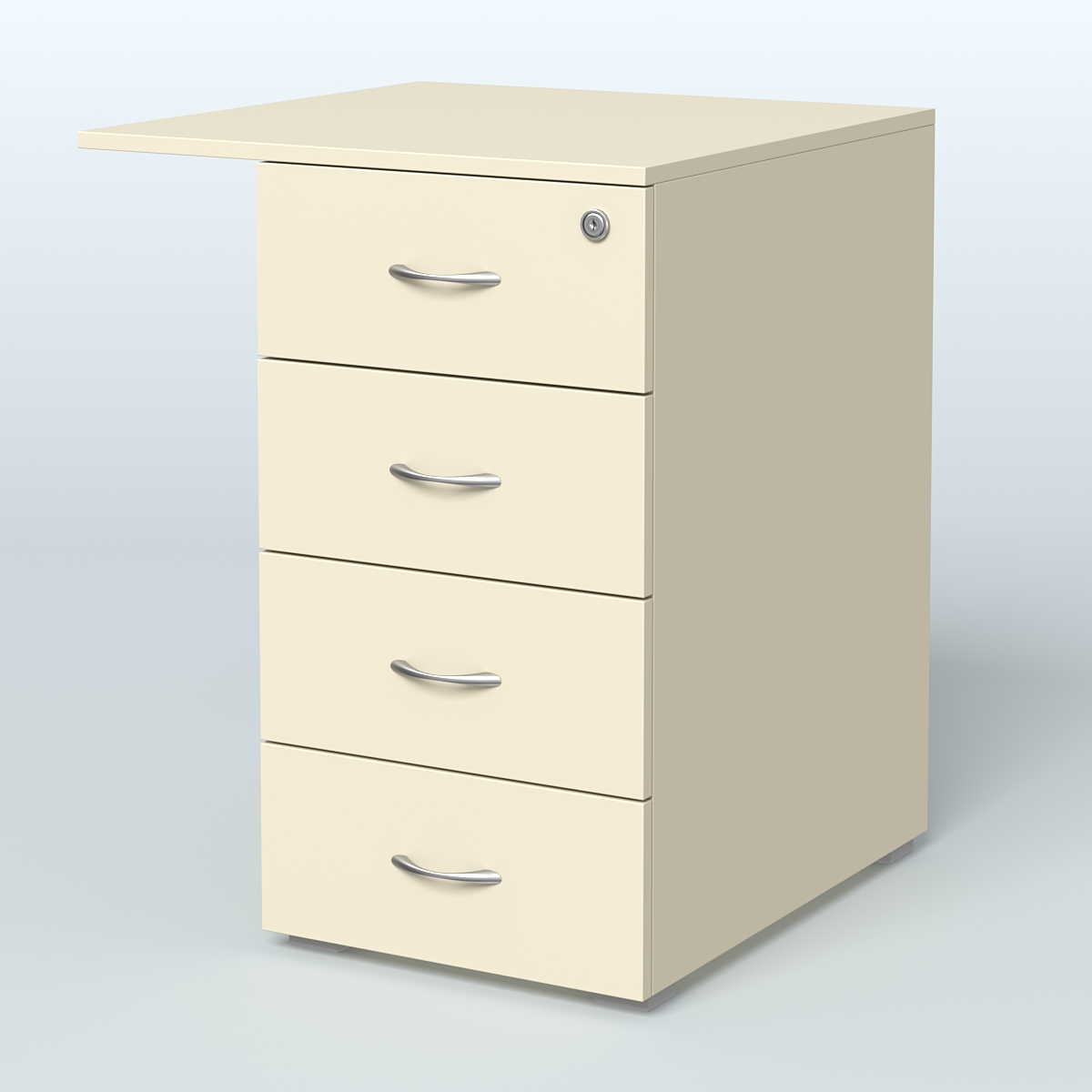 Брифинг-приставка с тумбой Прайм Крем Вайс