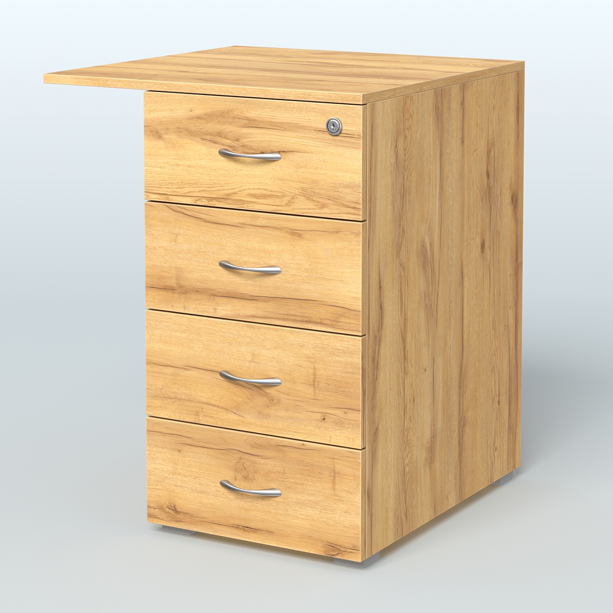 Брифинг-приставка с тумбой Прайм Дуб Золотистый