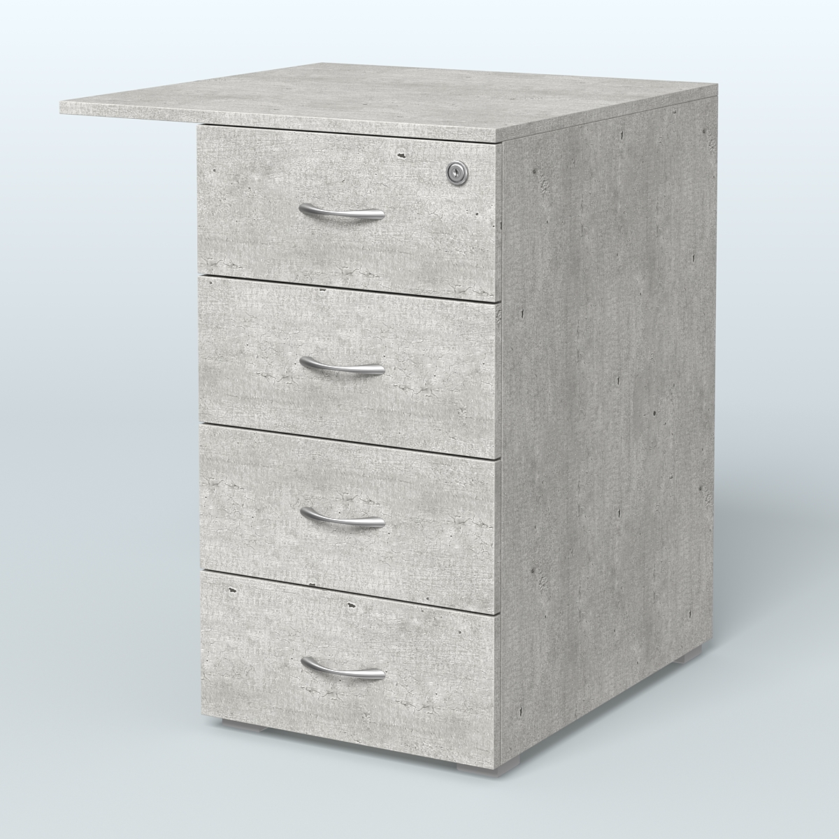 Брифинг-приставка с тумбой Прайм Метрополитан Грей