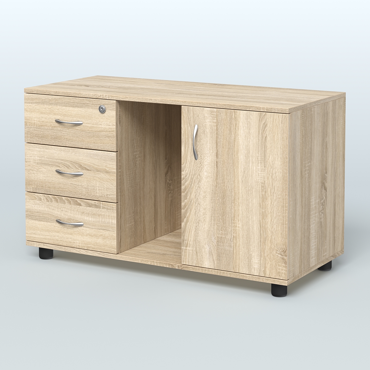 Тумба сервисная левая (на опорах) Камелот Дуб Сонома