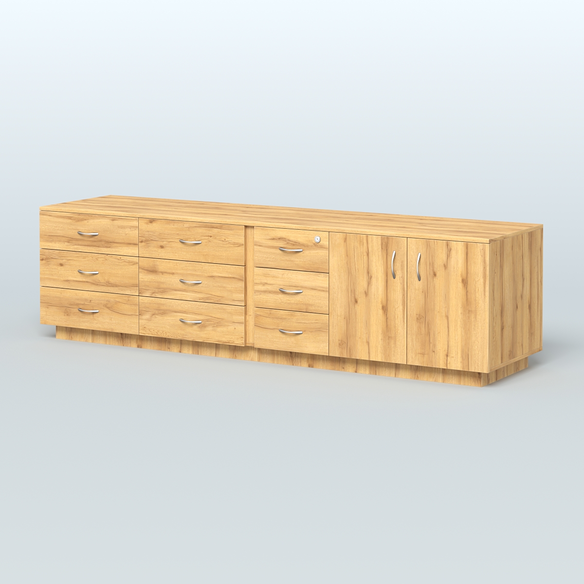 Тумба Феникс опорная приставная левая Дуб Золотистый