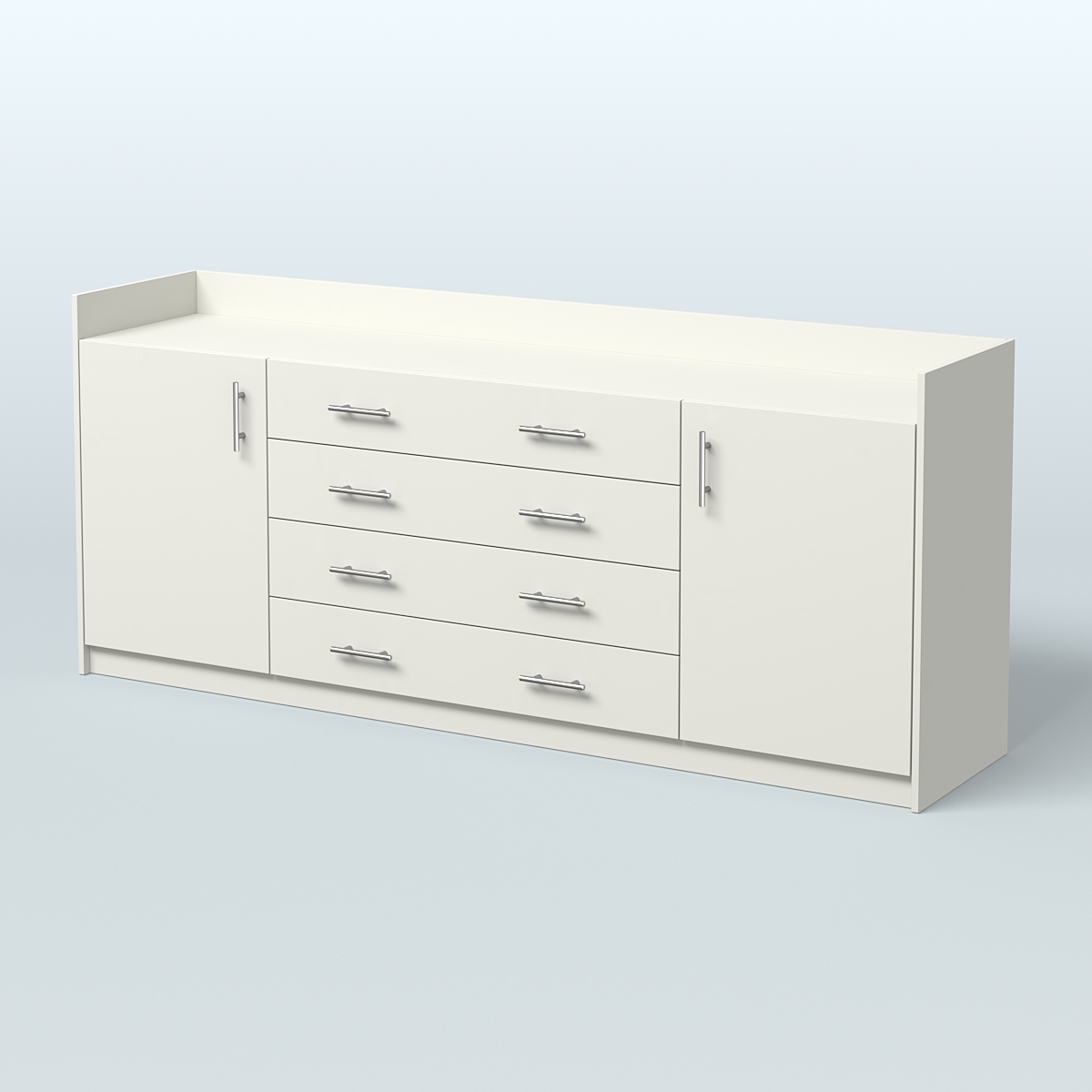 Тумба трехсоставная с ящиками Венди Белый