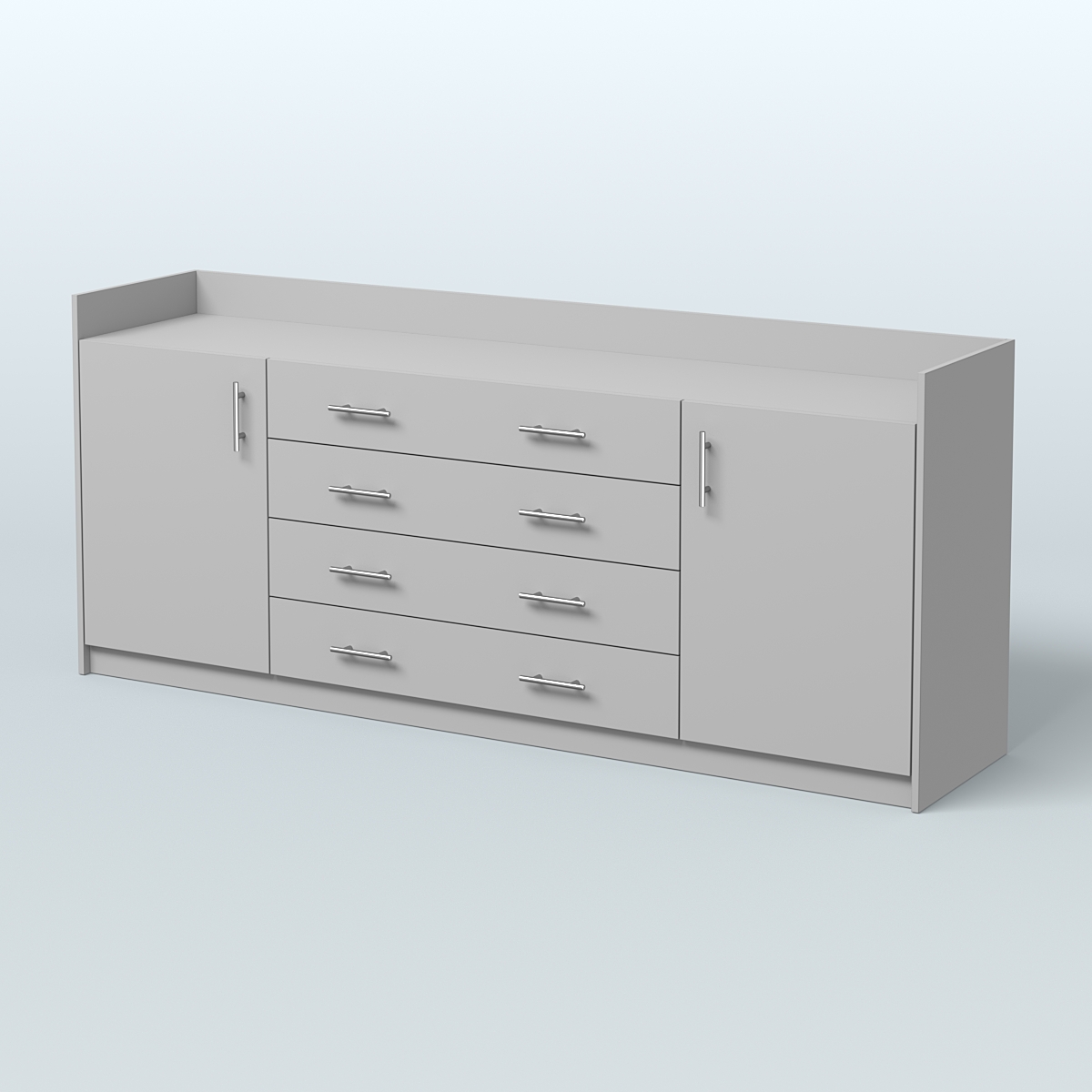 Тумба трехсоставная с ящиками Венди Серый