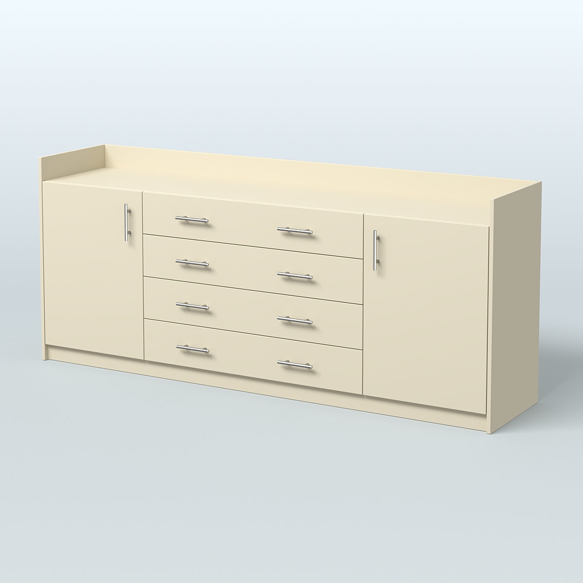 Тумба трехсоставная с ящиками Венди Крем Вайс