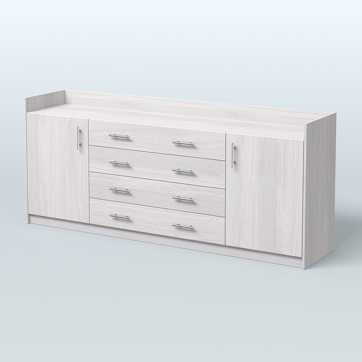 Тумба трехсоставная с ящиками Венди Ясень Анкор светлый