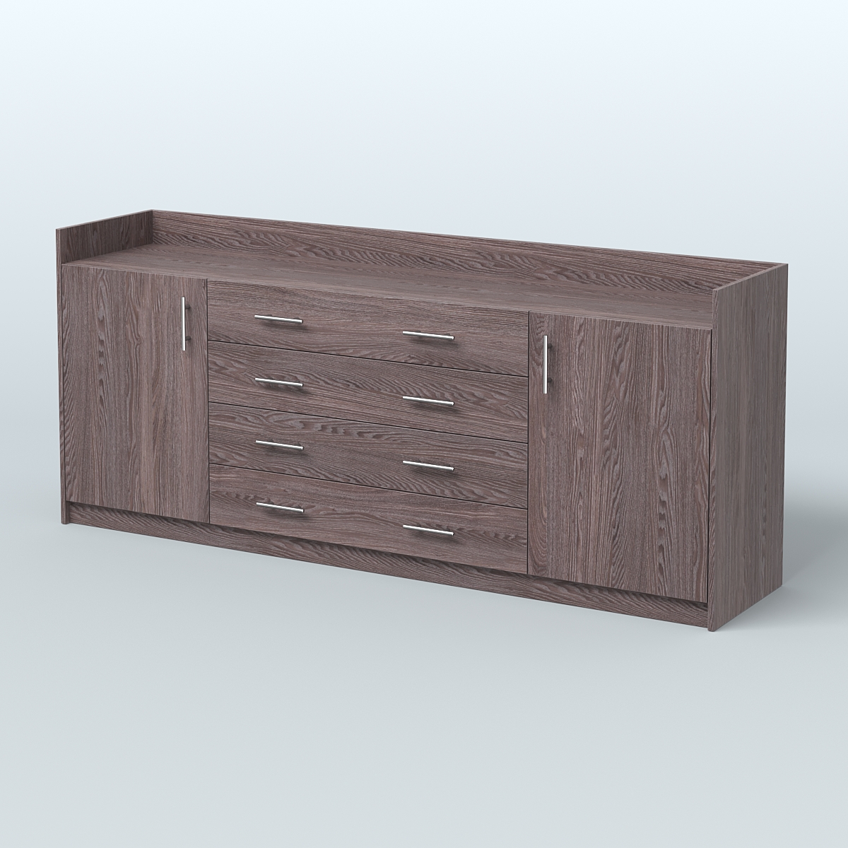 Тумба трехсоставная с ящиками Венди Ясень Анкор темный