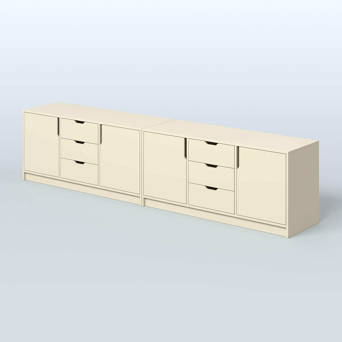 Тумба Модесто, комплект Крем Вайс