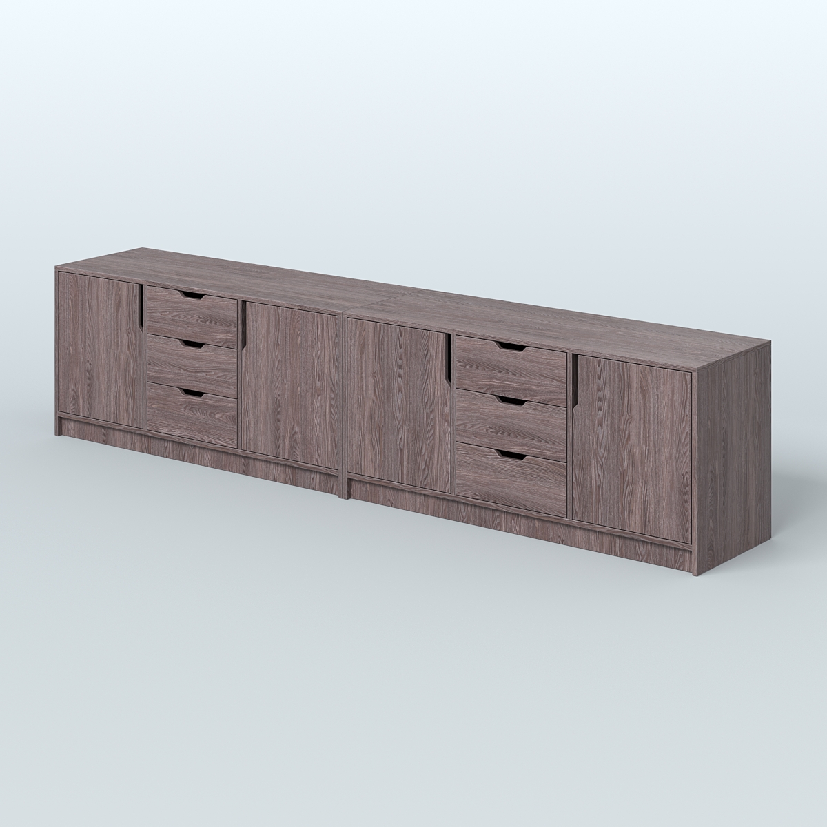 Тумба Модесто, комплект Ясень Анкор темный