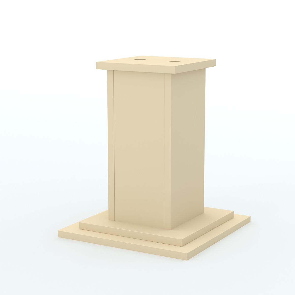 Подставка под 2 флага "Коллекция" №2 Крем Вайс