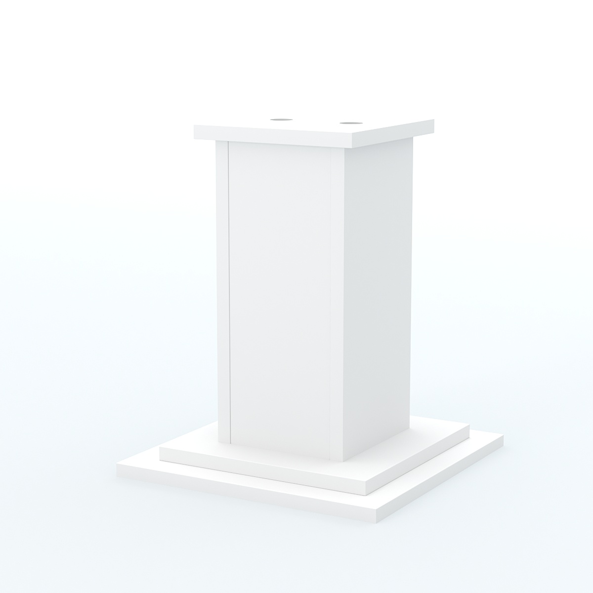 Подставка под 2 флага "Коллекция" №2 Белый