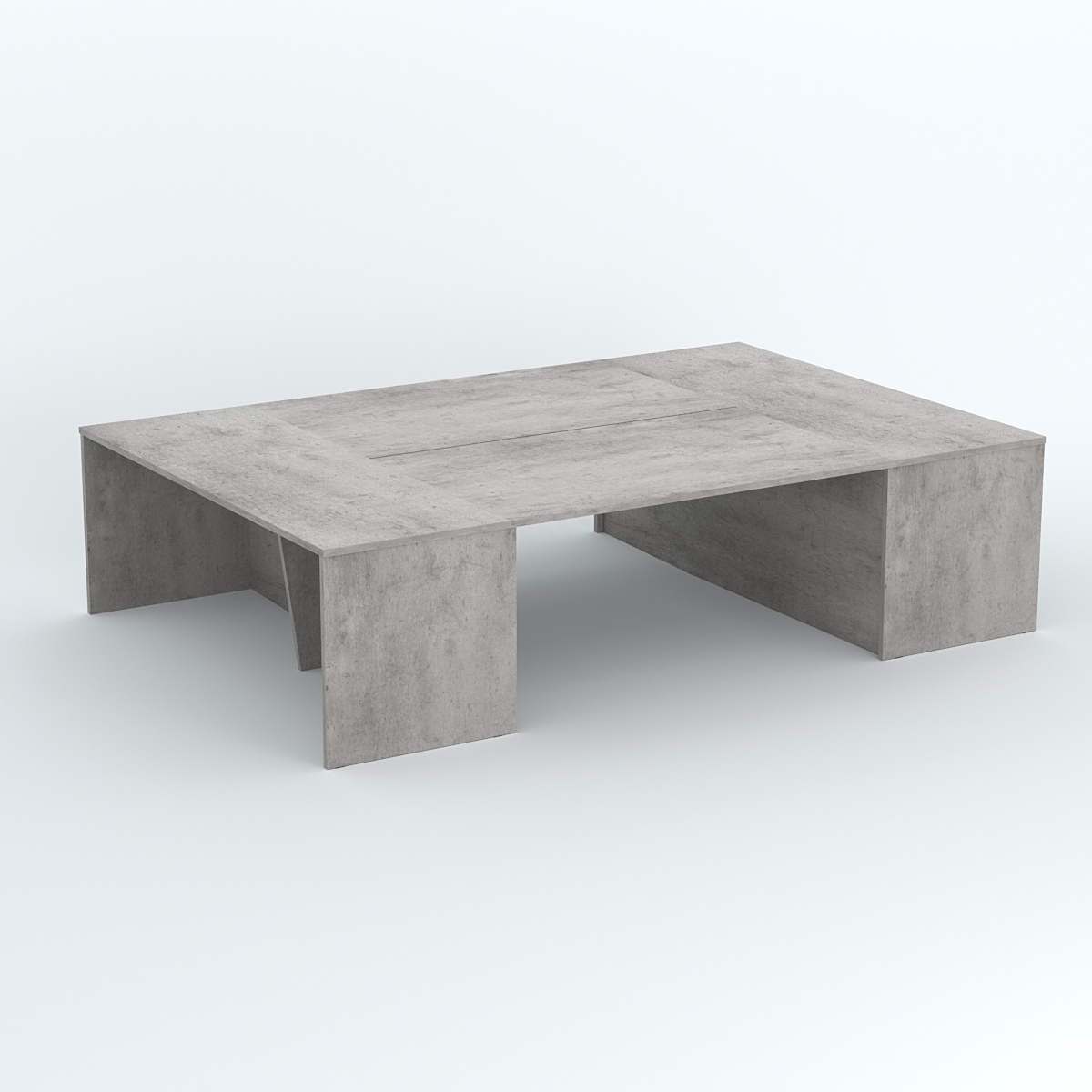 Стол для переговоров Вектор №2 Бетон Чикаго светло-серый F186 ST9