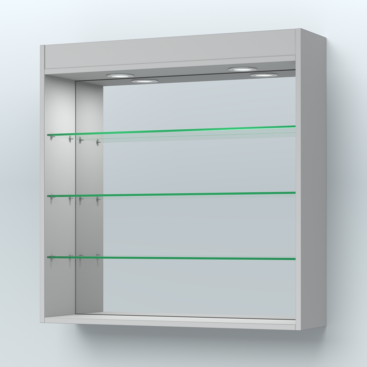 Витрина настенная "Фаберлинк" Серый