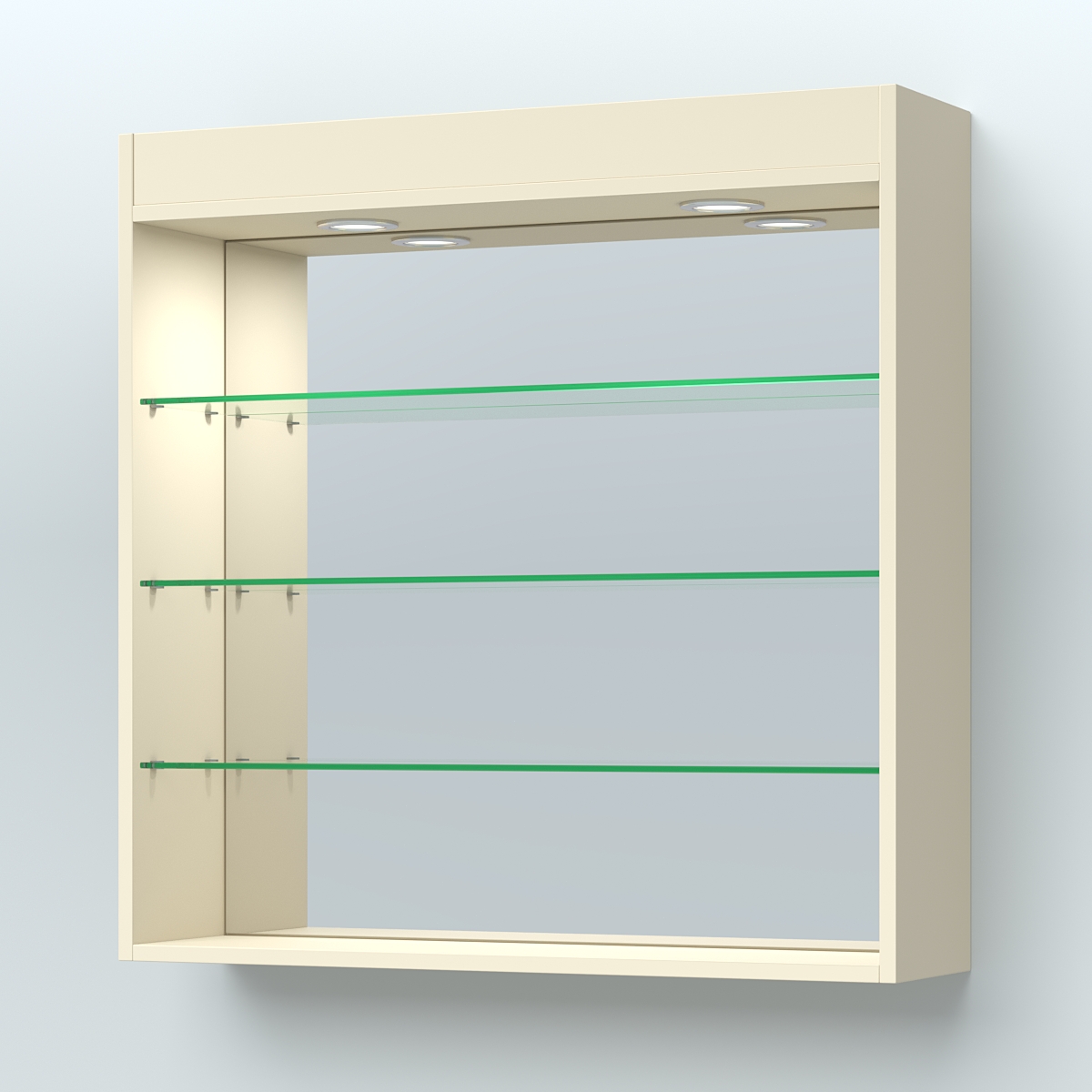 Витрина настенная "Фаберлинк" Крем Вайс