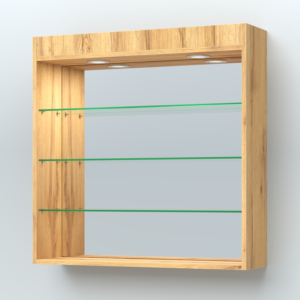 Витрина настенная "Фаберлинк" Дуб Золотистый