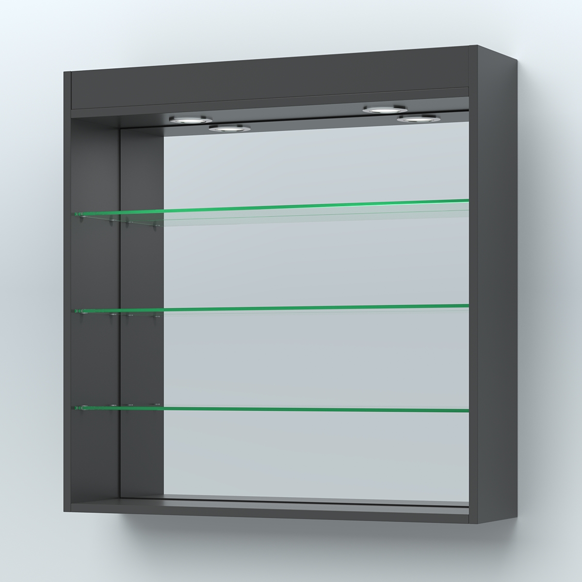 Витрина настенная "Фаберлинк" Черный