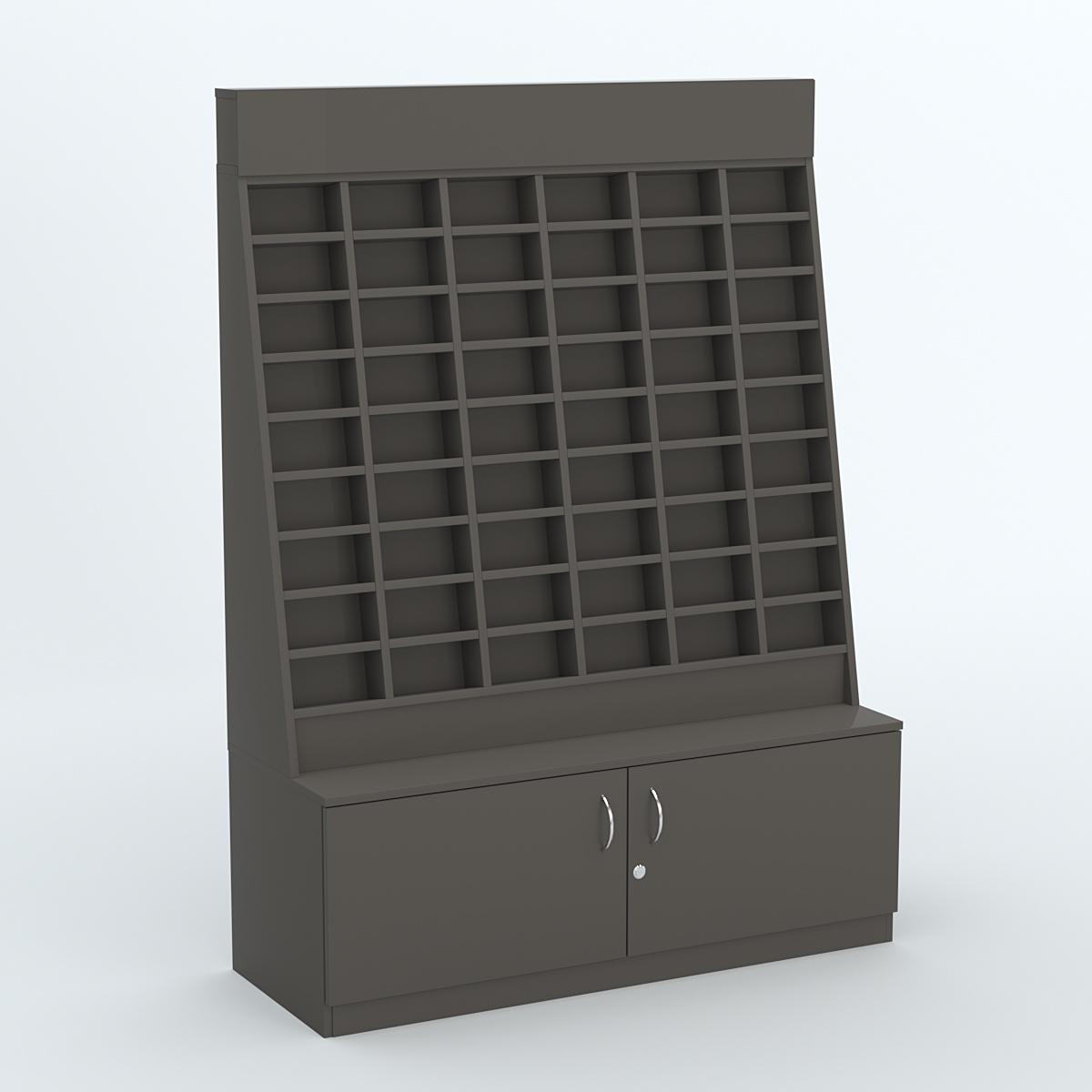 Стенд для очков №1 с накопителем Черный