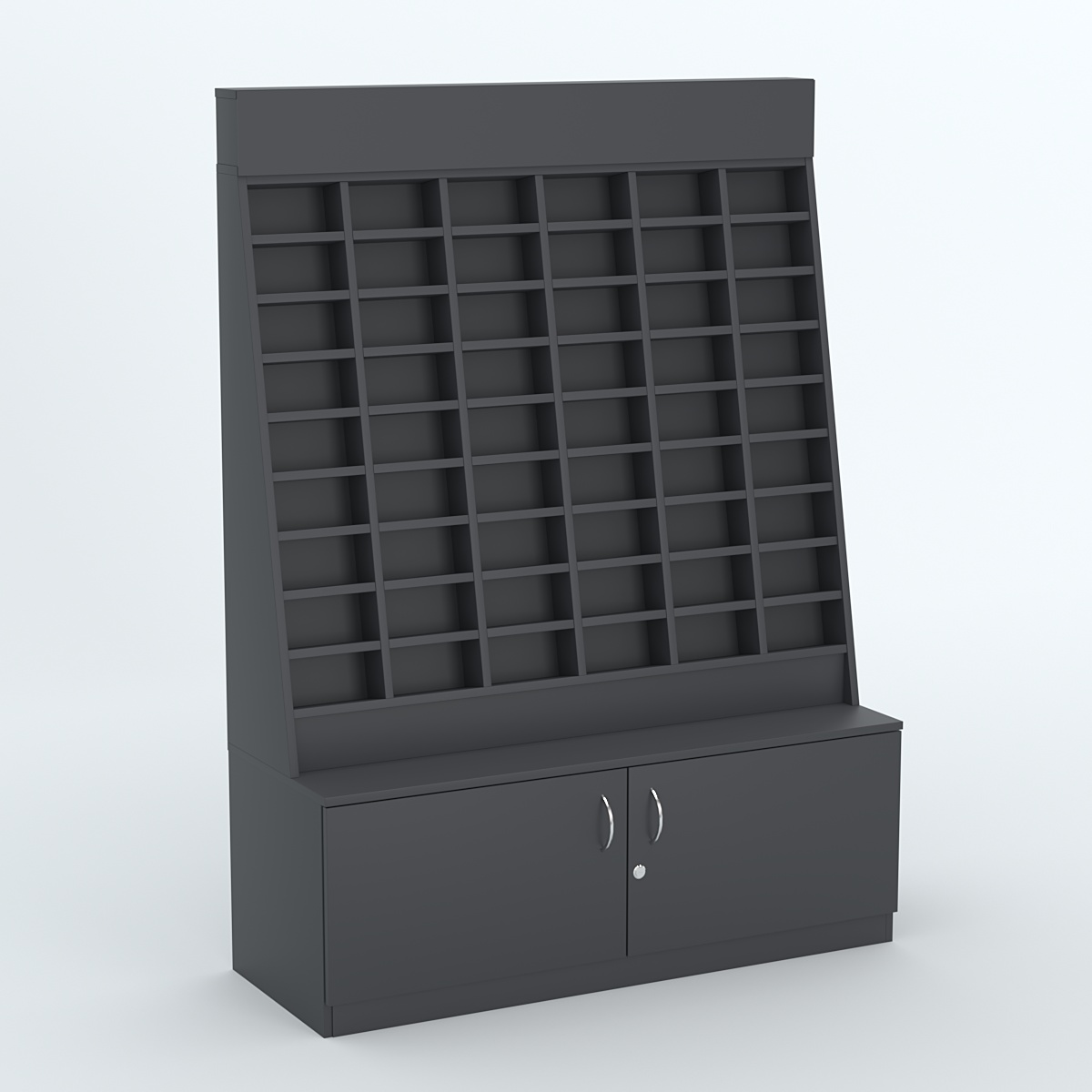 Стенд для очков №1 с накопителем Антрацит