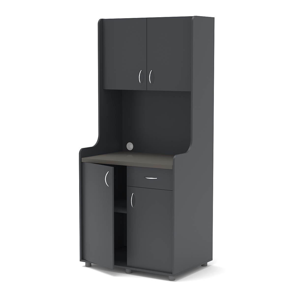 Офисная мини-кухня ЭЛЕГИЯ №1А Антрацит