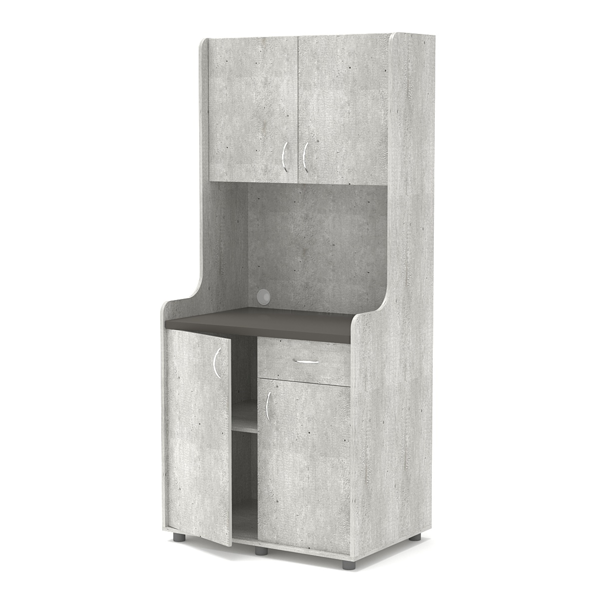 Офисная мини-кухня ЭЛЕГИЯ №1А Метрополитан Грей