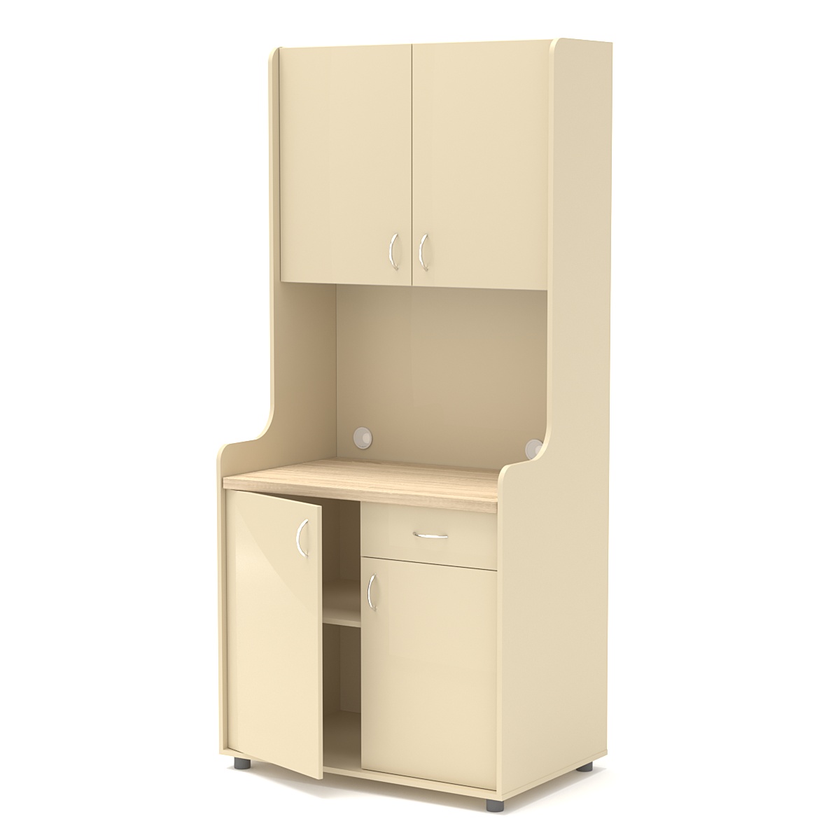 Офисная мини-кухня ЭЛЕГИЯ №2А Крем Вайс