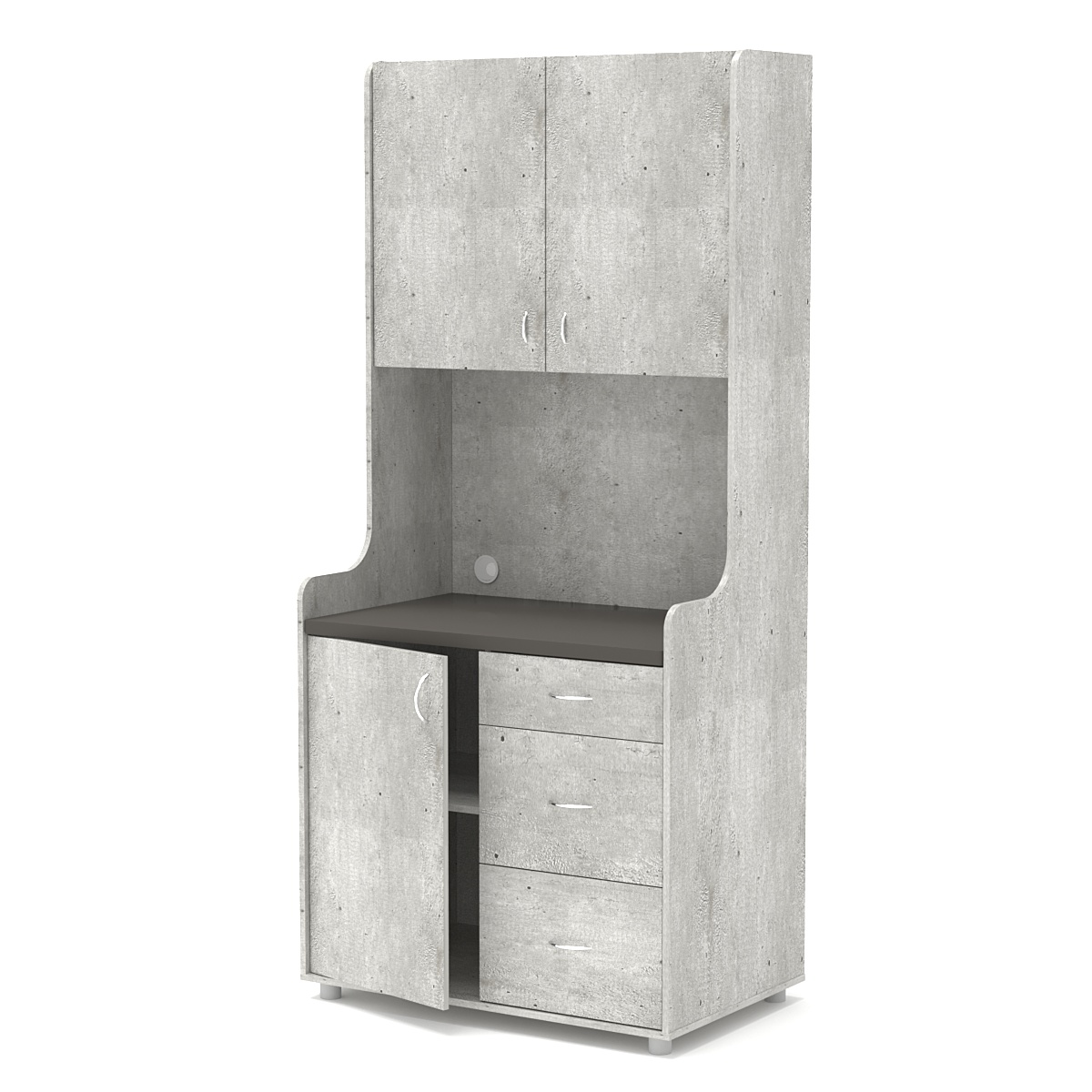 Офисная мини-кухня ЭЛЕГИЯ №3А Метрополитан Грей