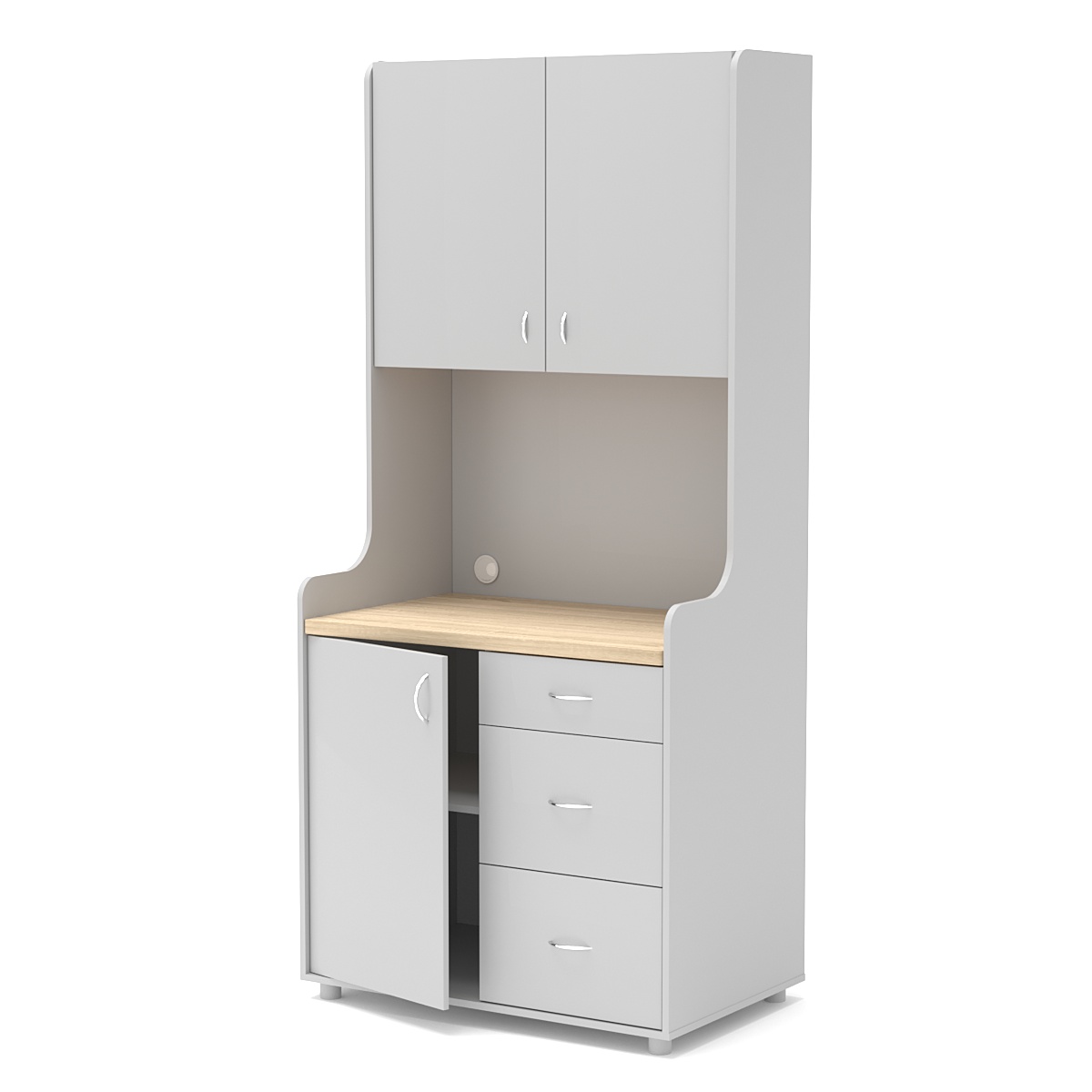 Офисная мини-кухня ЭЛЕГИЯ №3А Серый