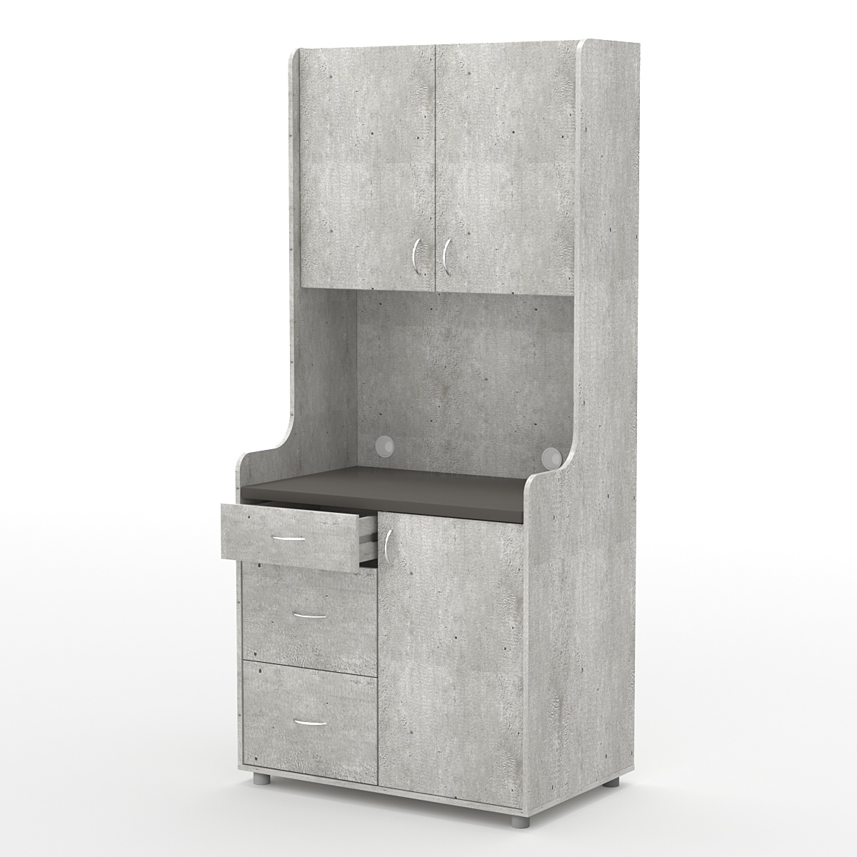 Офисная мини-кухня ЭЛЕГИЯ №4А Метрополитан Грей