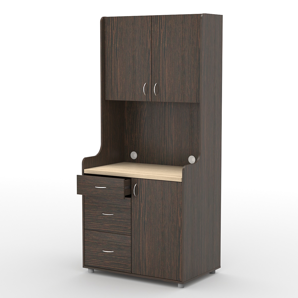 Офисная мини-кухня ЭЛЕГИЯ №4А Дуб Венге