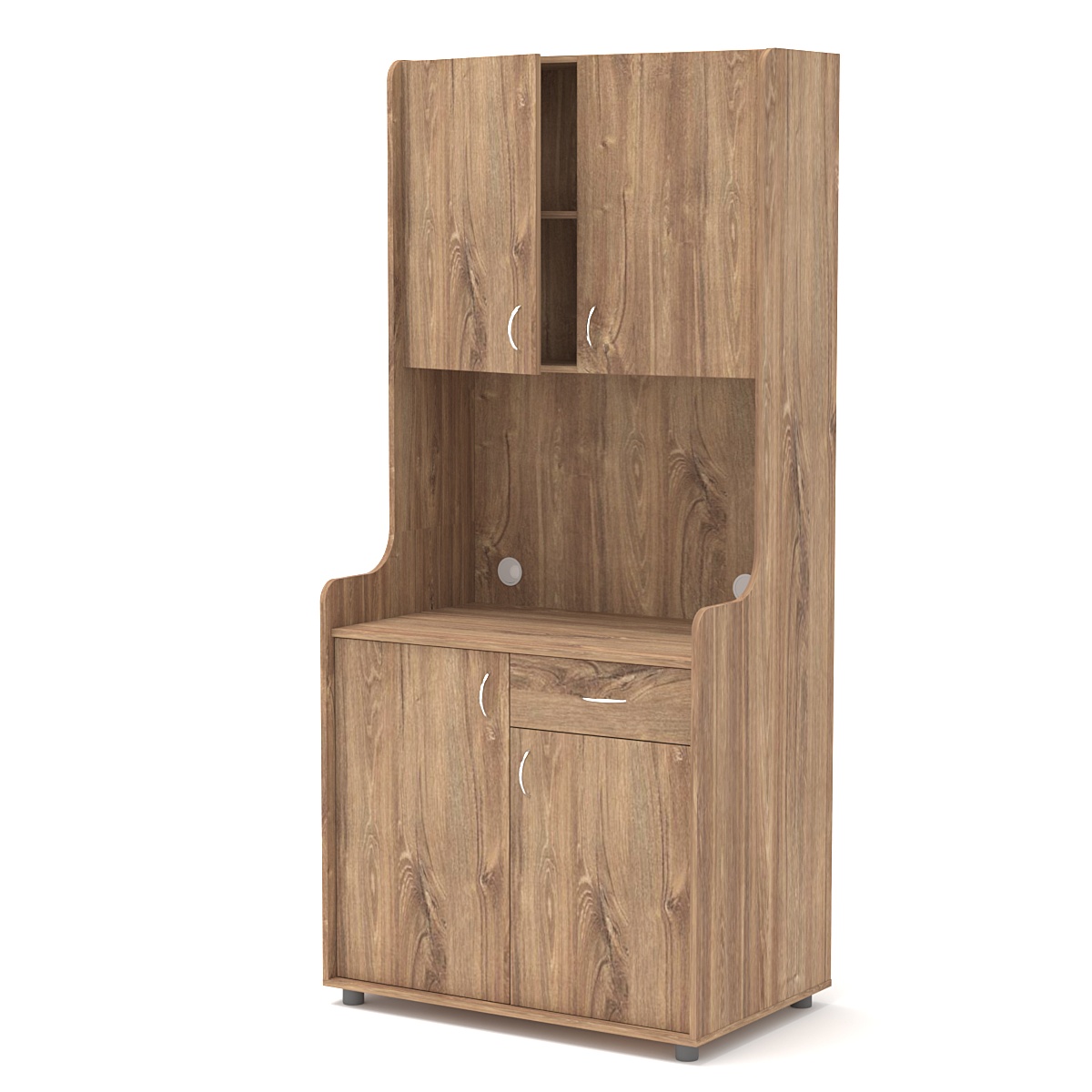 Офисная мини-кухня ЭЛЕГИЯ №2 Дуб Канзас коричневый