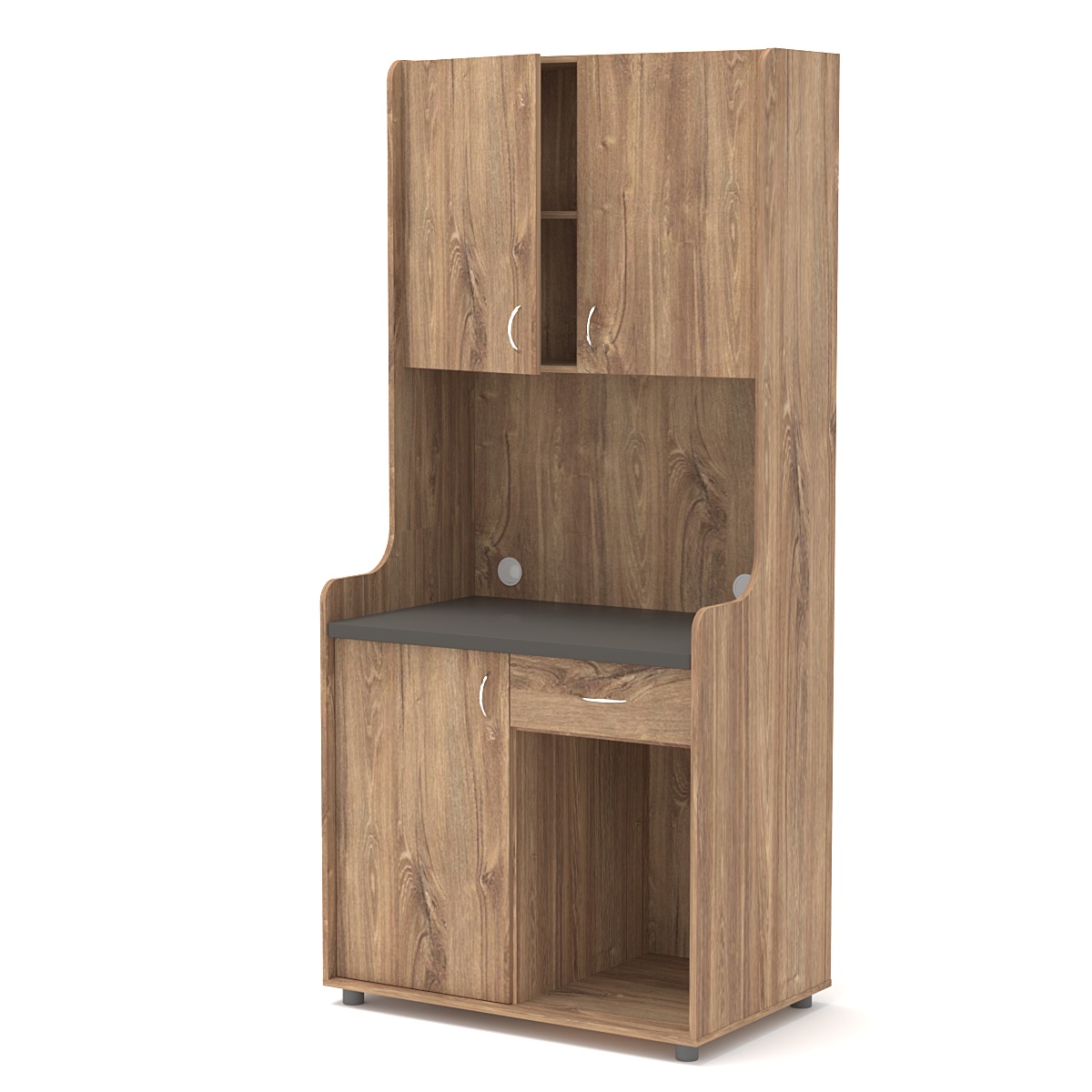 Офисная мини-кухня ЭЛЕГИЯ №5А Дуб Канзас коричневый