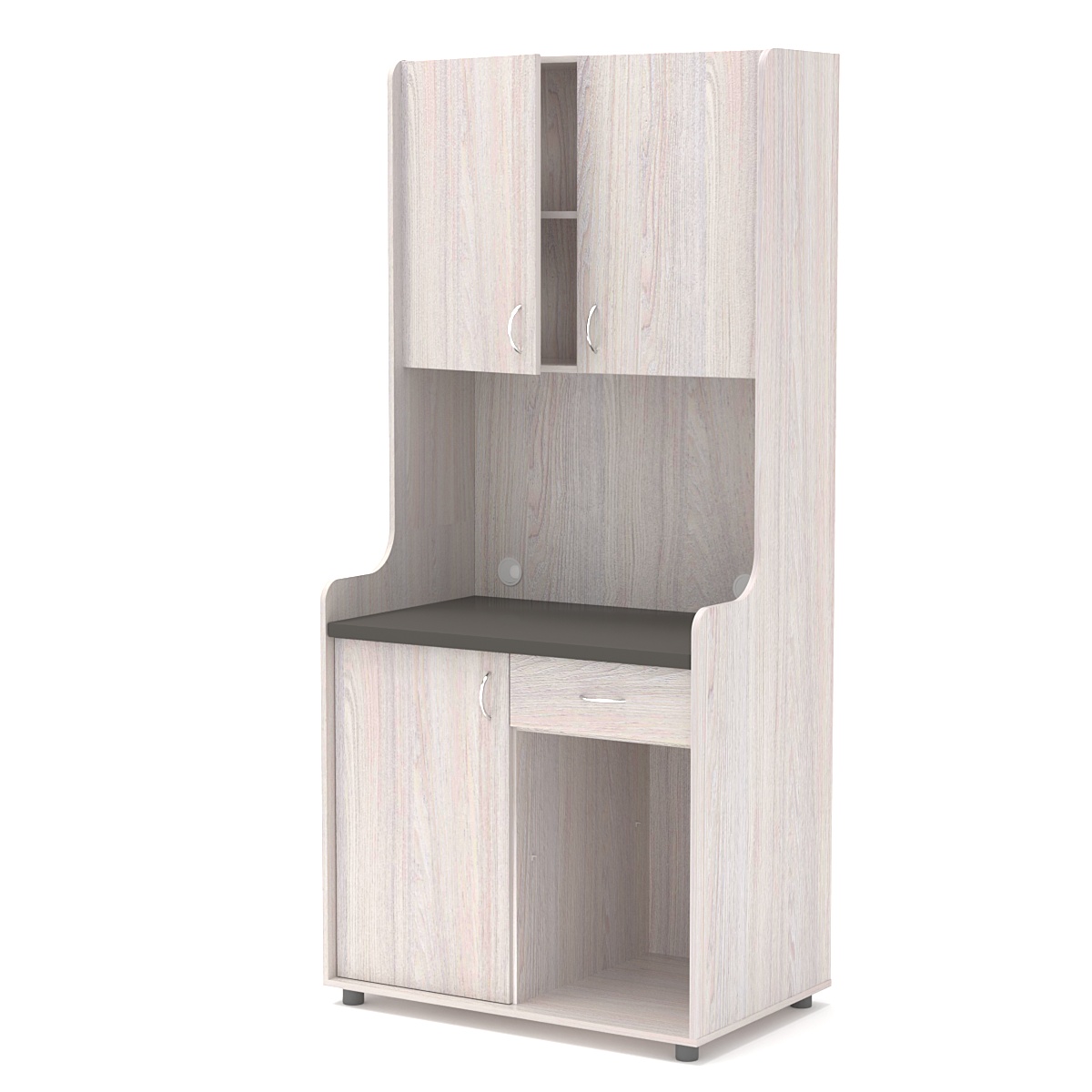 Офисная мини-кухня ЭЛЕГИЯ №5А Ясень Анкор светлый