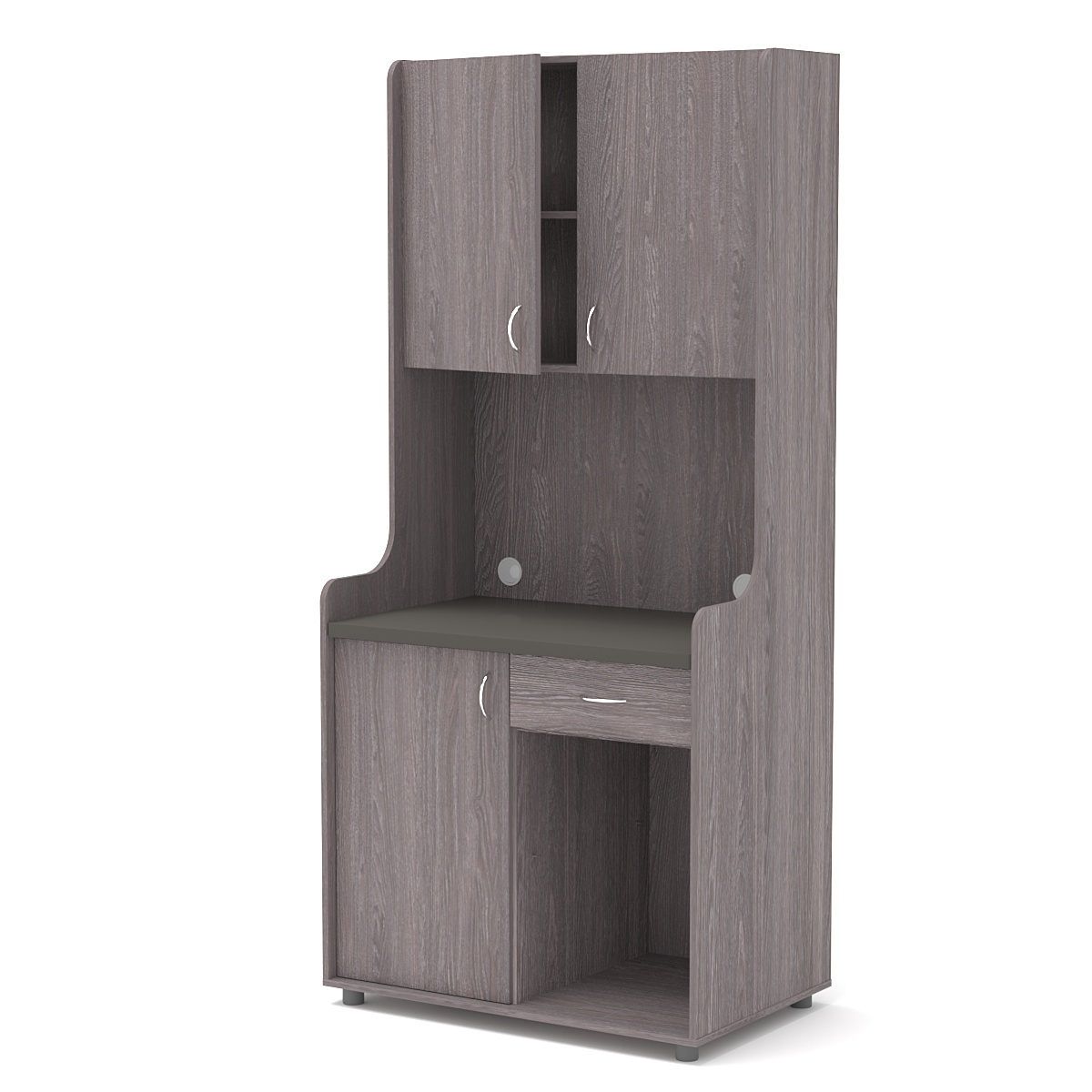 Офисная мини-кухня ЭЛЕГИЯ №5А Ясень Анкор темный