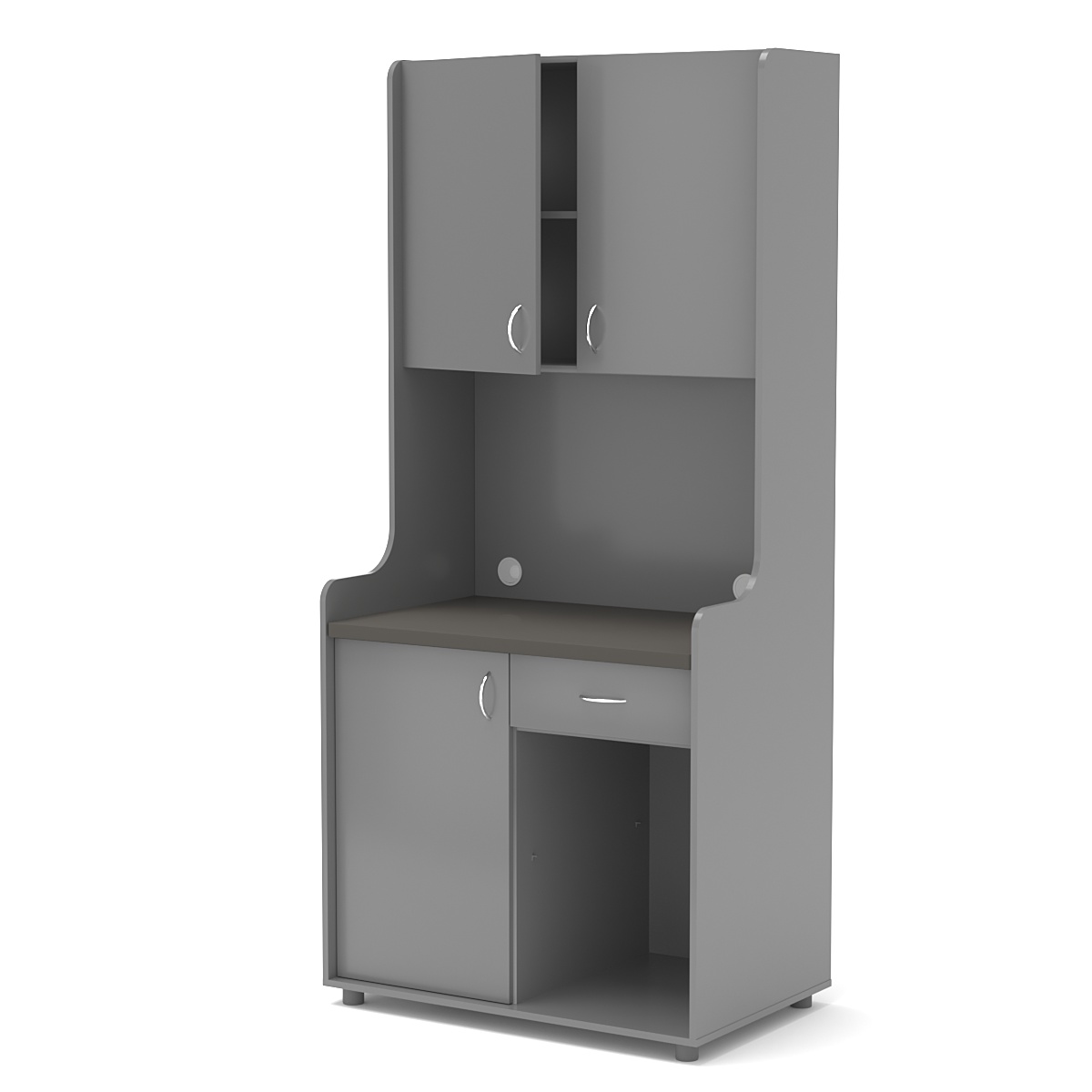 Офисная мини-кухня ЭЛЕГИЯ №5А Темно-Серый