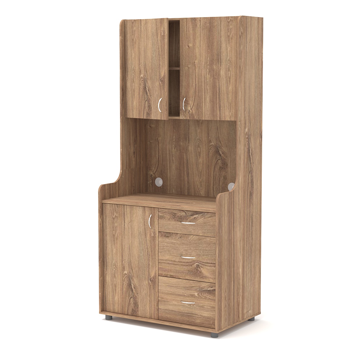 Офисная мини-кухня ЭЛЕГИЯ №3 Дуб Канзас коричневый